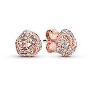 Pandora Shimmering Knot Stud Earrings